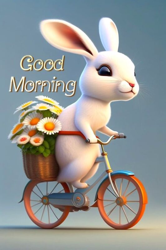 Wonderful Good Morning Rabbit Pic - Good Morning Pictures ...